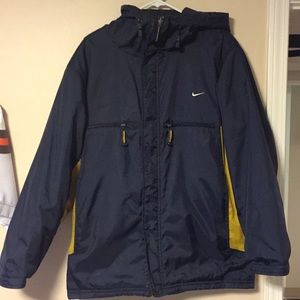 Hooded Nike reversable winter jacket